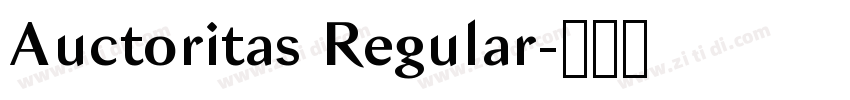 Auctoritas Regular字体转换 Auctoritas Regular字体转换
